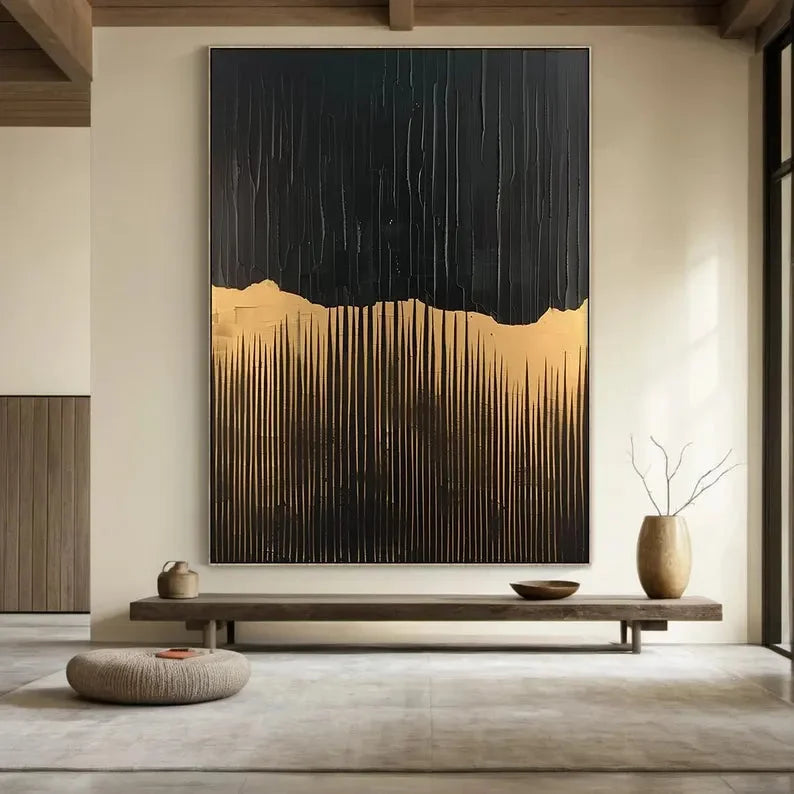 Multicolor Beige Wabi Sabi Abstract Painting - Artwallpainting