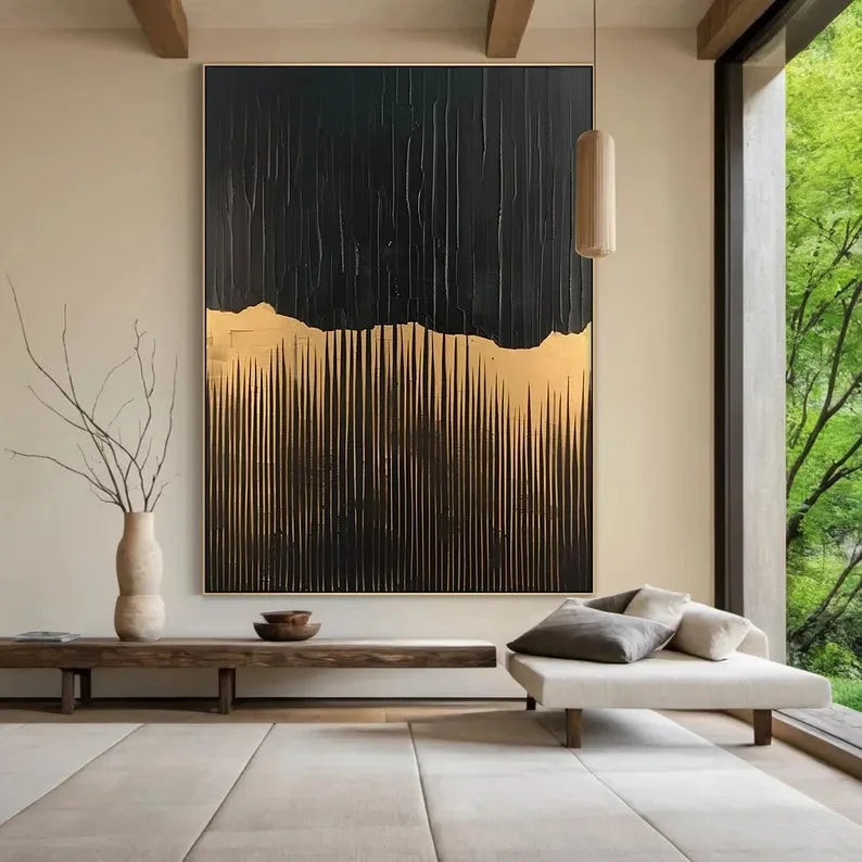 Multicolor Beige Wabi Sabi Abstract Painting - Artwallpainting