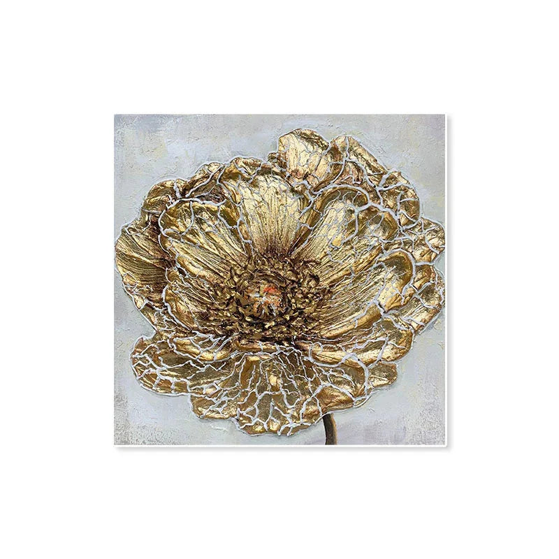 Multicolor Bloom-Abstract Texture Wall Art Of Three-Dimensional Flowers - Artwallpainting