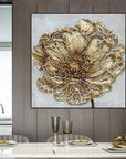 Multicolor Bloom-Abstract Texture Wall Art Of Three-Dimensional Flowers - Artwallpainting