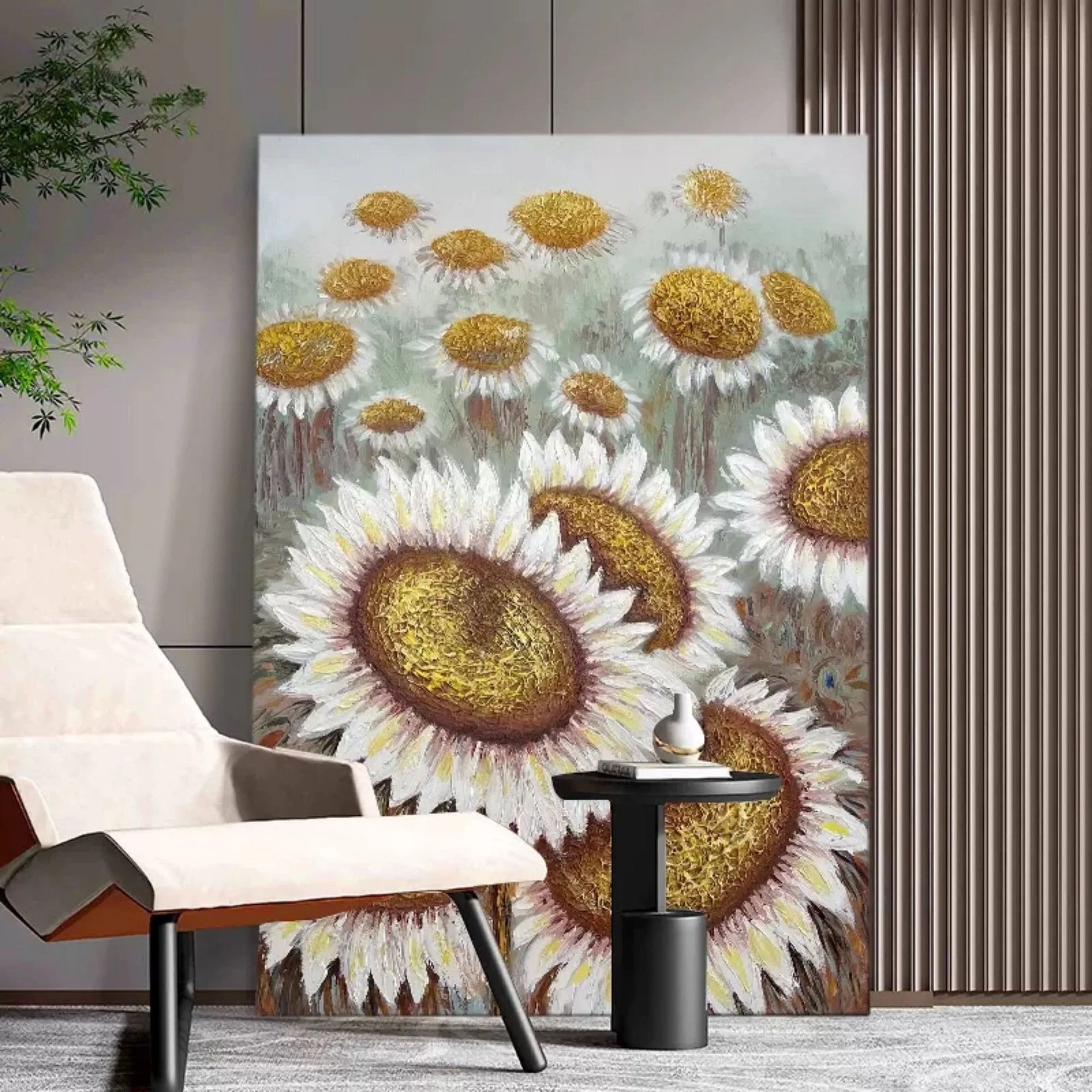 Multicolor Bloom Sunflower Bliss Canvas Painting For Home Decoration - Artwallpainting