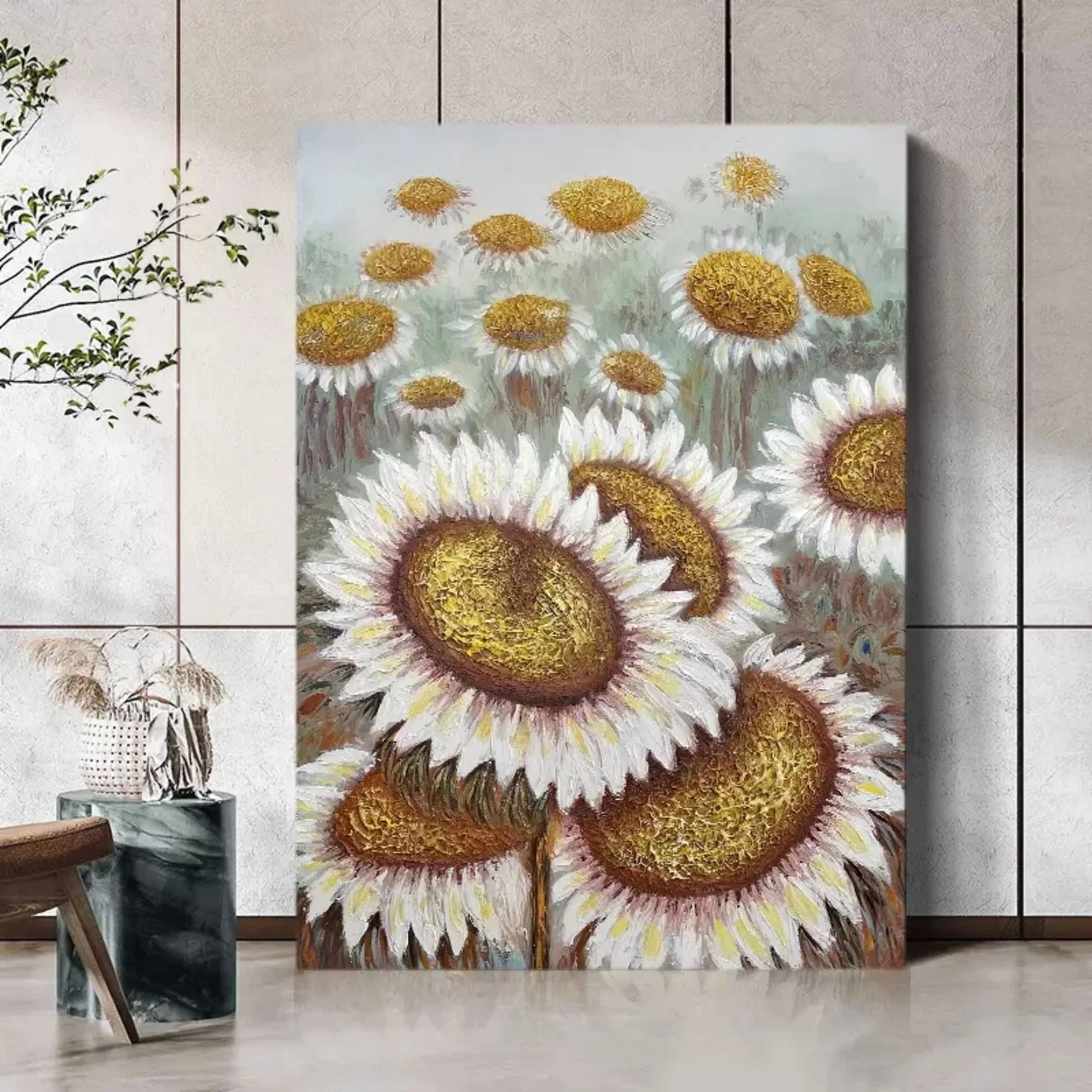 Multicolor Bloom Sunflower Bliss Canvas Painting For Home Decoration - Artwallpainting