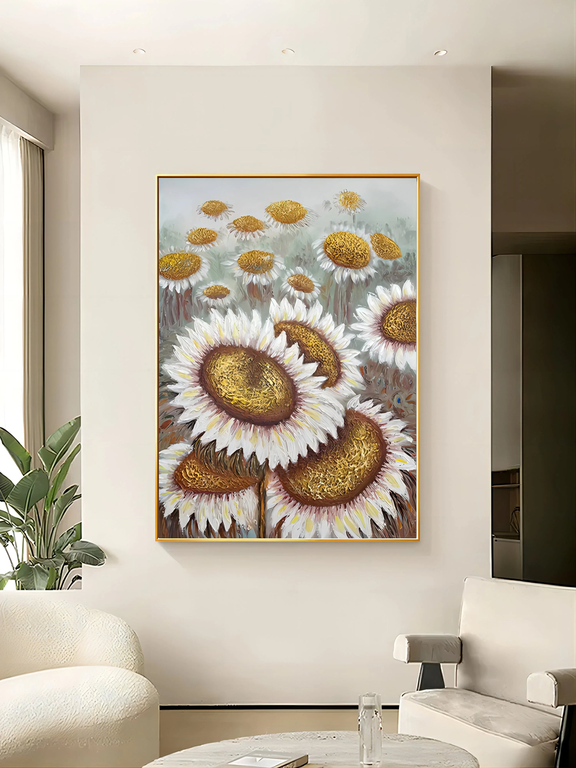 Multicolor Bloom Sunflower Bliss Canvas Painting For Home Decoration - Artwallpainting