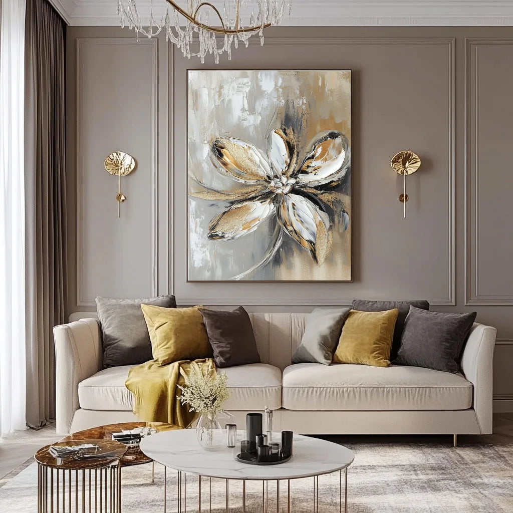 Multicolor Bloom Symphony A Canvas Painting For Home Decoration - Artwallpainting