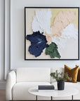 Multicolor Bloom Without Words-Vibrant Floral Abstract Art Wall Oil Painting - Artwallpainting