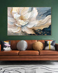 Multicolor Blooming Elegance-Modern Textured 3D Floral Oil Painting Wall Art - Artwallpainting