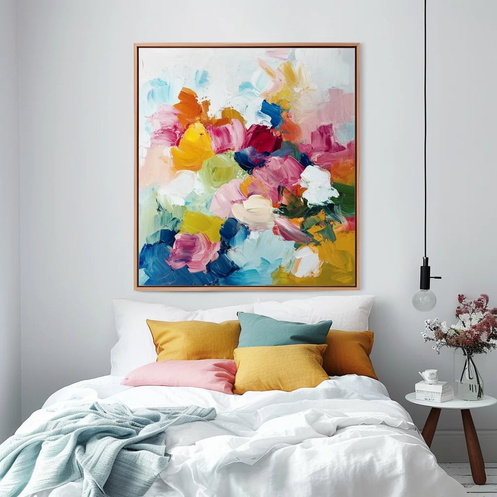 Multicolor Blooming Radiance A Canvas Painting For Home Decoration - Artwallpainting