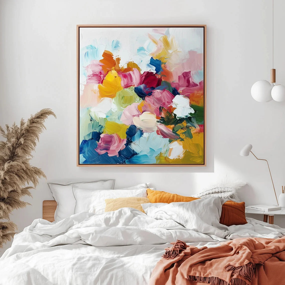 Multicolor Blooming Radiance A Canvas Painting For Home Decoration - Artwallpainting
