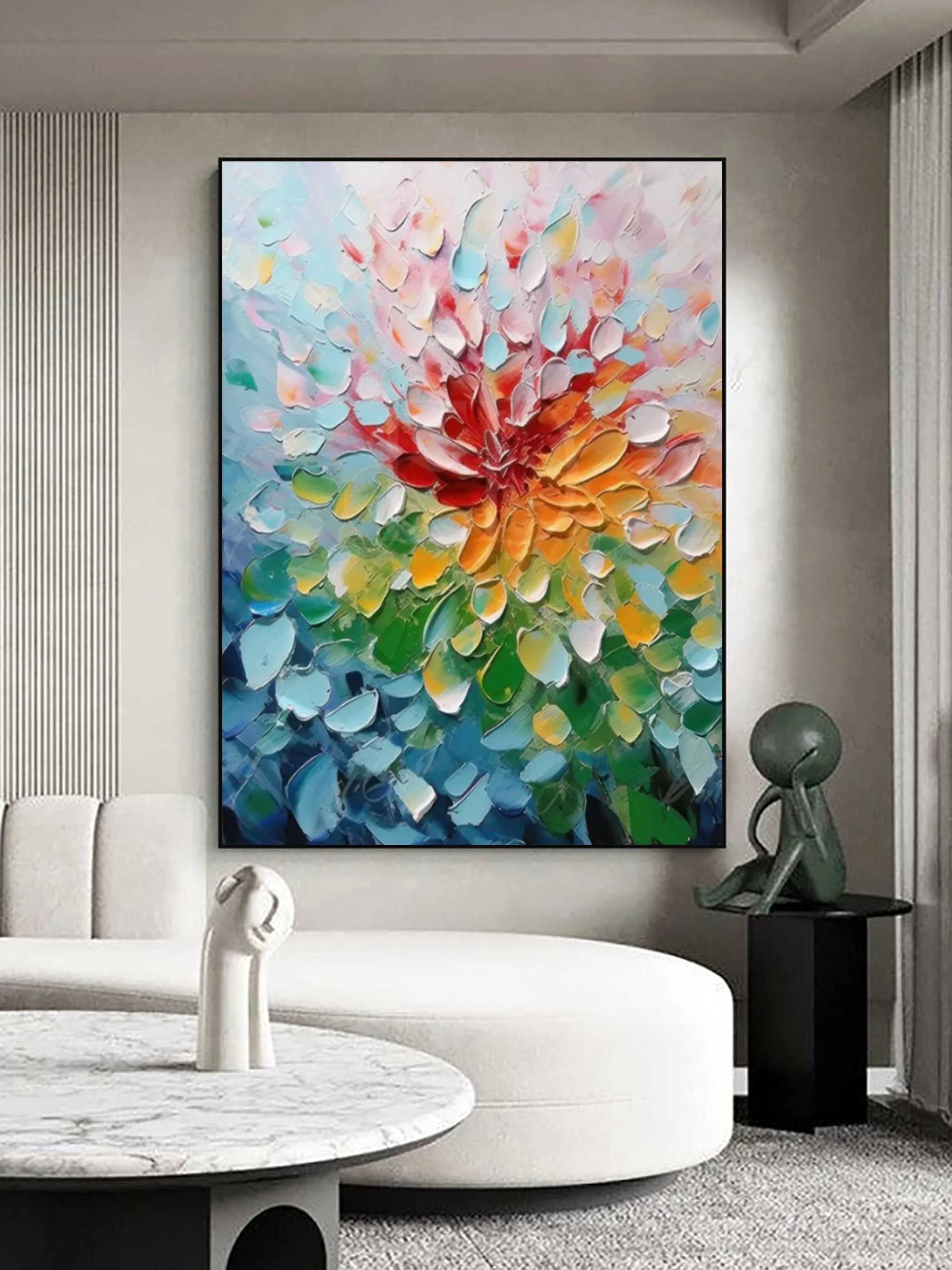 Multicolor Blooming Radiance Canvas Painting For Home Decoration - Artwallpainting