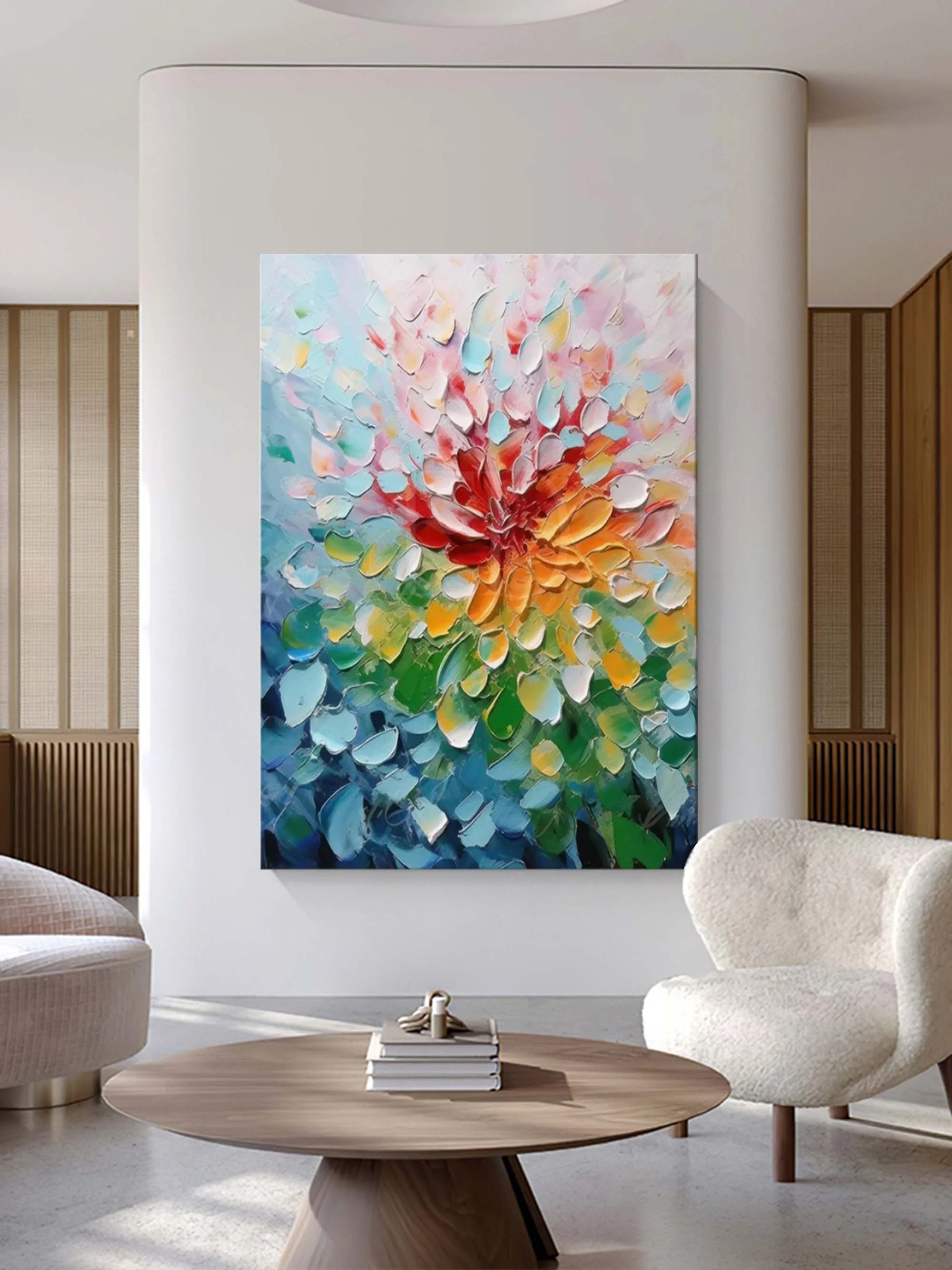 Multicolor Blooming Radiance Canvas Painting For Home Decoration - Artwallpainting