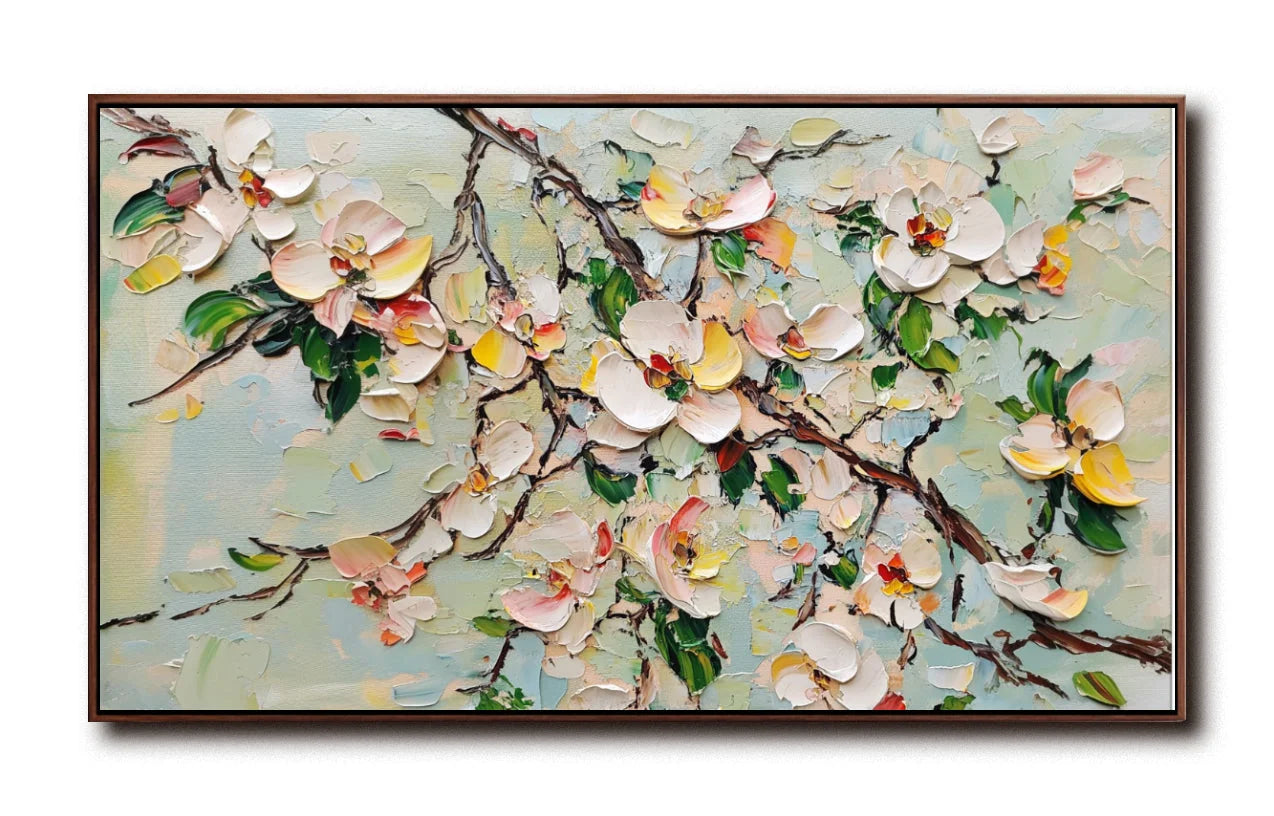 Multicolor Blooming Serenity Canvas Art - Artwallpainting