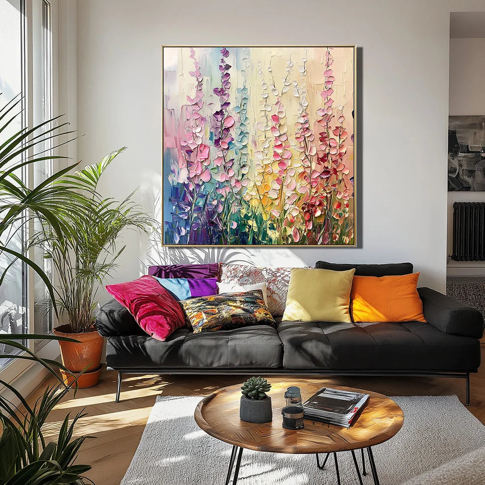 Multicolor Blooming Symphony - Canvas Art - Artwallpainting