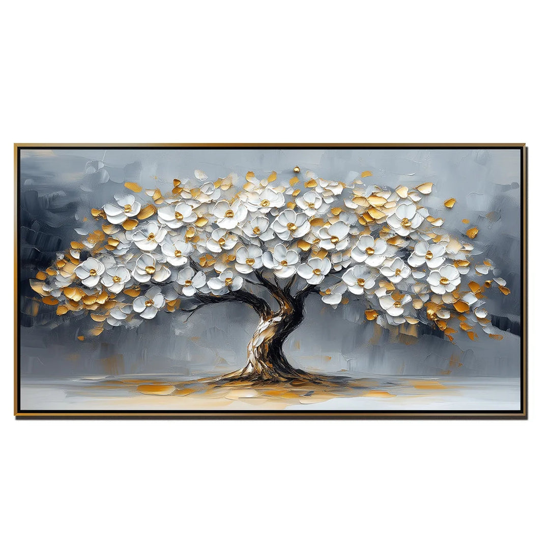 Multicolor Blooming Tree-Modern Light Luxury Abstract Tree Decorative Wall Art - Artwallpainting