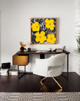 Multicolor Blooms Abstract Floral Canvas Art - Artwallpainting