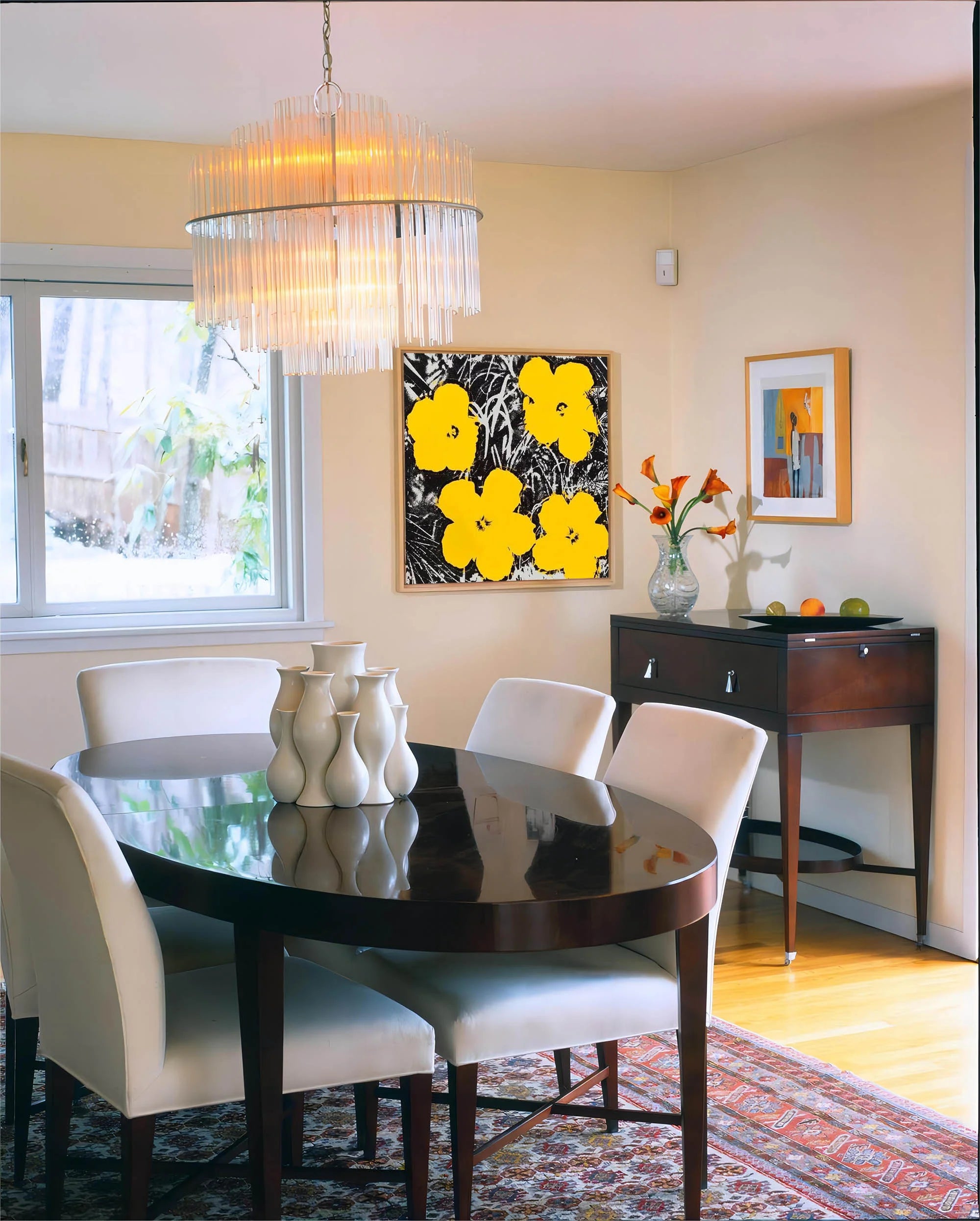 Multicolor Blooms Abstract Floral Canvas Art - Artwallpainting
