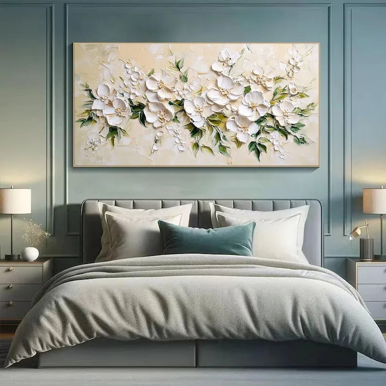 Multicolor Blossom Symphony-Hand Drawn Petal Texture Wall Art - Artwallpainting