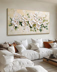 Multicolor Blossom Symphony-Hand Drawn Petal Texture Wall Art - Artwallpainting