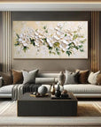 Multicolor Blossom Symphony-Hand Drawn Petal Texture Wall Art - Artwallpainting