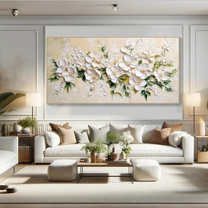 Multicolor Blossom Symphony-Hand Drawn Petal Texture Wall Art - Artwallpainting
