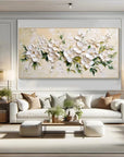 Multicolor Blossom Symphony-Hand Drawn Petal Texture Wall Art - Artwallpainting