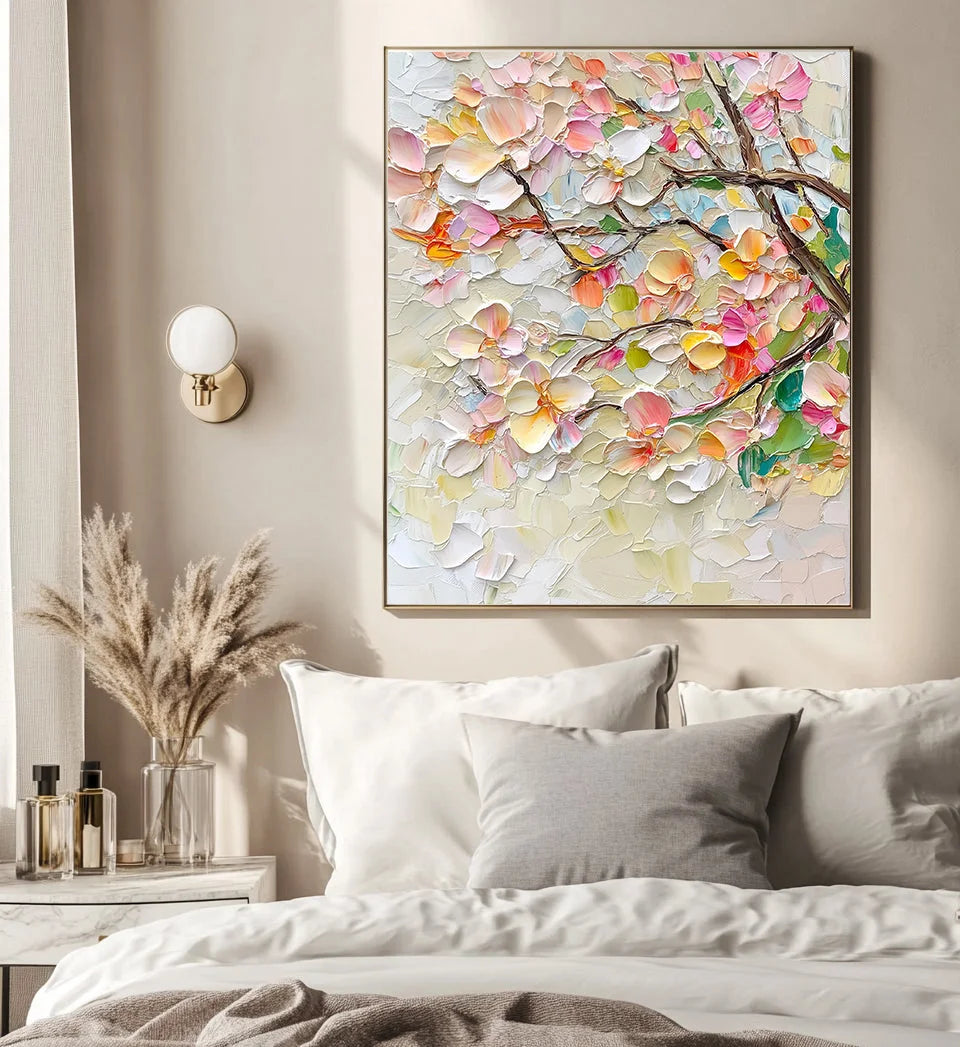 Multicolor Blossoms Of Serenity Canvas - Artwallpainting