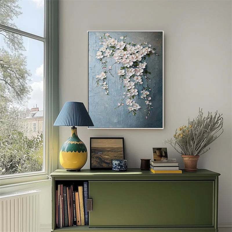 Multicolor Blossoms Of Serenity Canvas Painting For Home Decoration - Artwallpainting