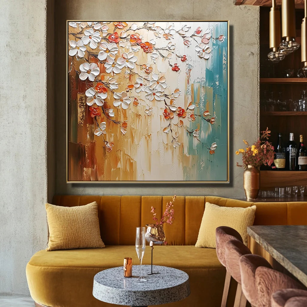 Multicolor Blossoms Of Warmth Canvas Painting For Home Decoration - Artwallpainting