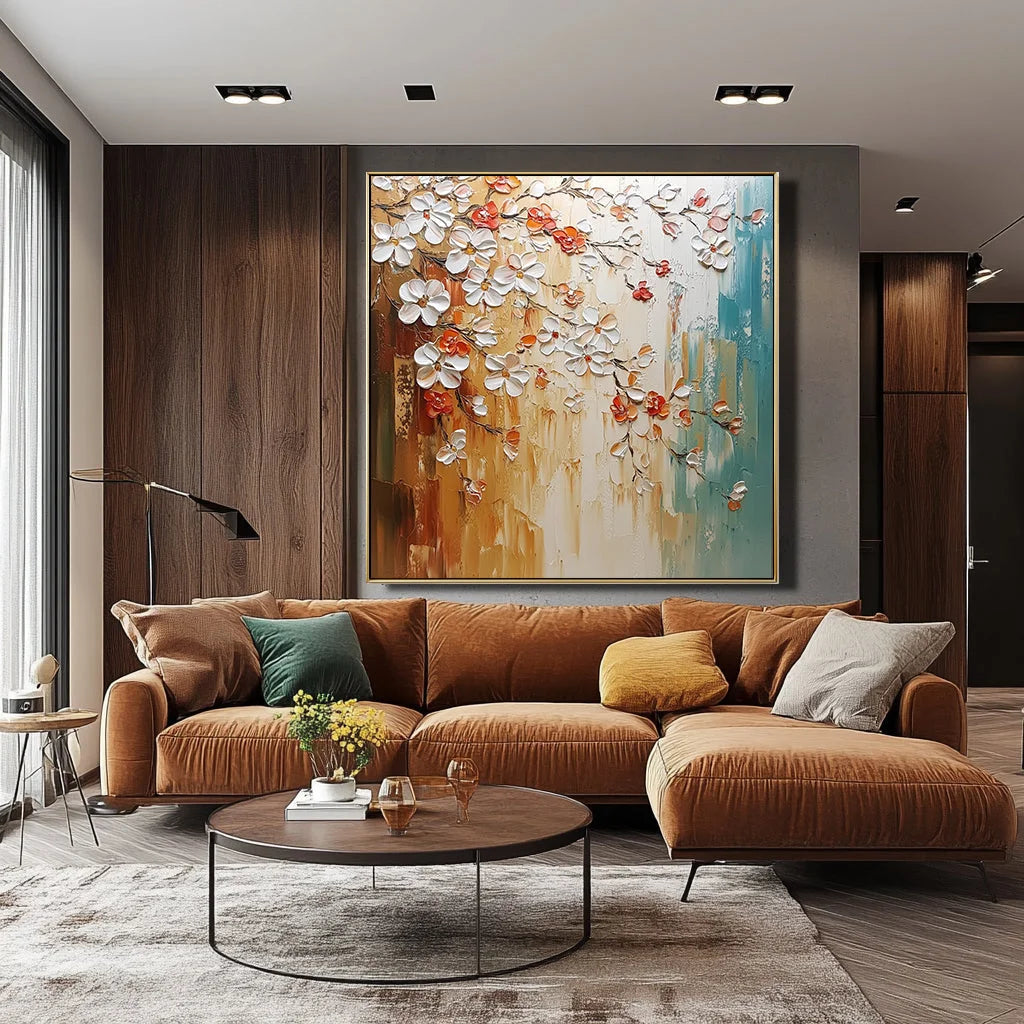 Multicolor Blossoms Of Warmth Canvas Painting For Home Decoration - Artwallpainting