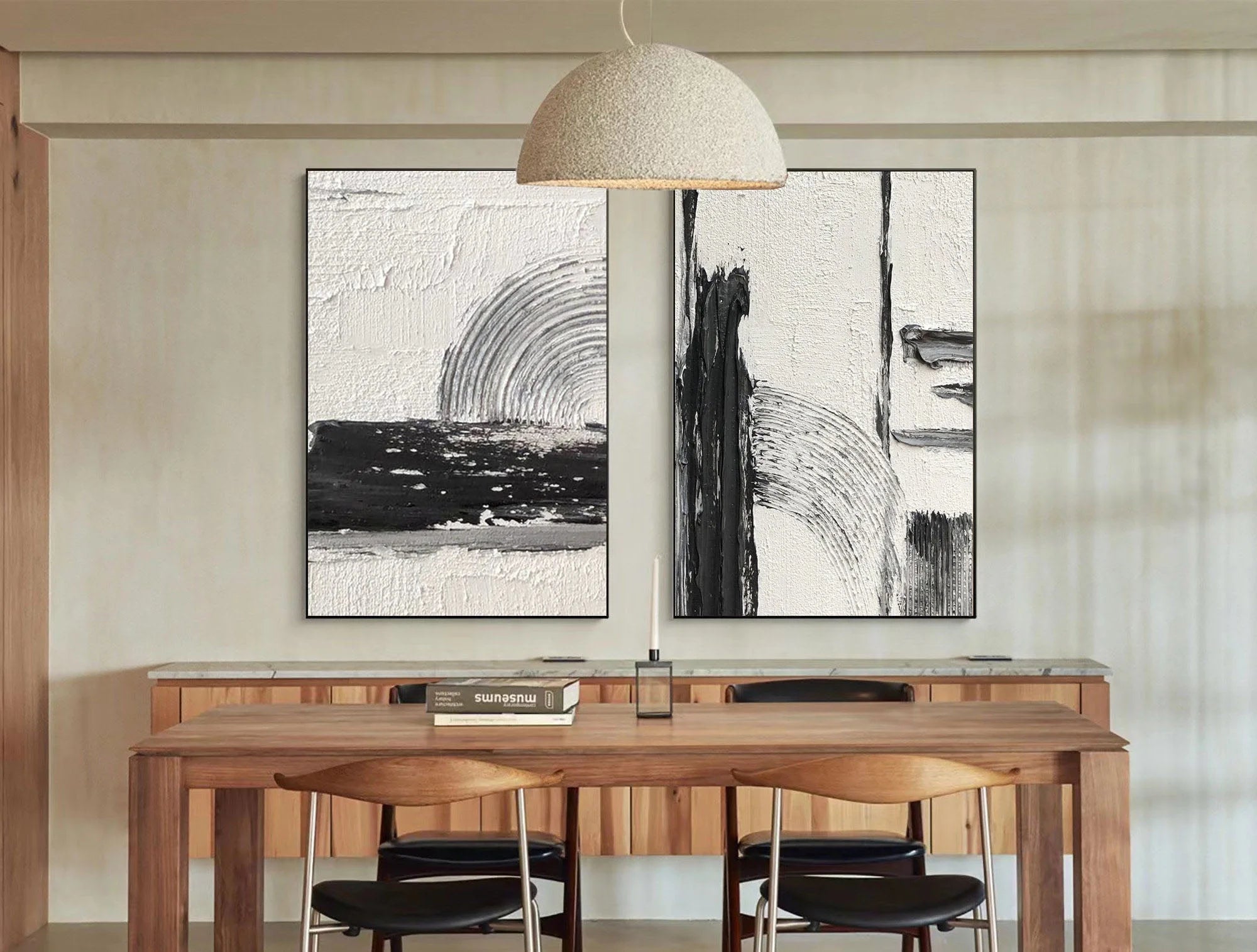 Multicolor Bold Harmony Textured Canvas Duo Set Of 2 - Artwallpainting