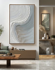 Multicolor Calm Horizons Neutral Abstract Wall Art - Artwallpainting