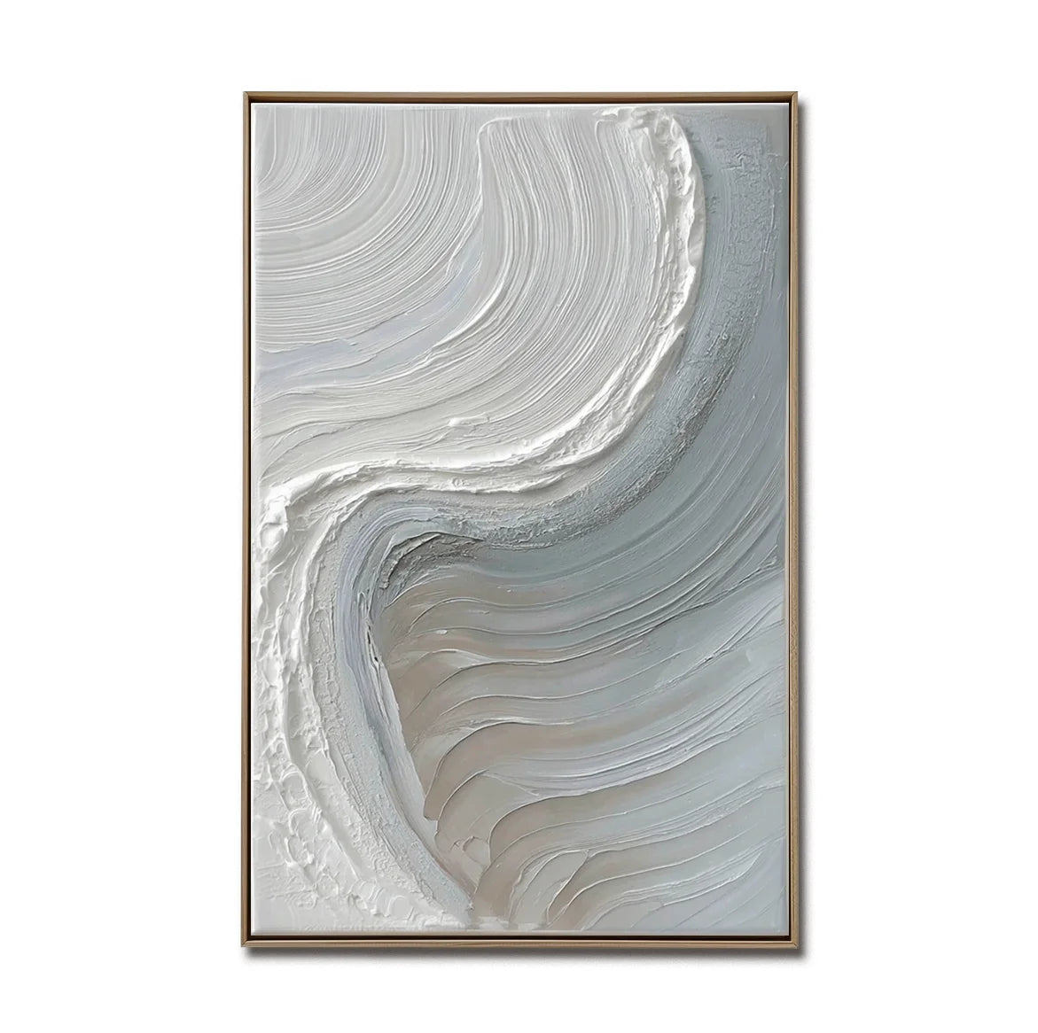 Multicolor Calm Horizons Neutral Abstract Wall Art - Artwallpainting