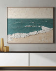 Multicolor Calm Shores Seascape Textured Painting - Artwallpainting