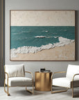 Multicolor Calm Shores Seascape Textured Painting - Artwallpainting