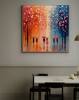 Multicolor City Of Umbrellas Canvas Painting For Home Decoration - Artwallpainting