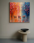 Multicolor City Of Umbrellas Canvas Painting For Home Decoration - Artwallpainting