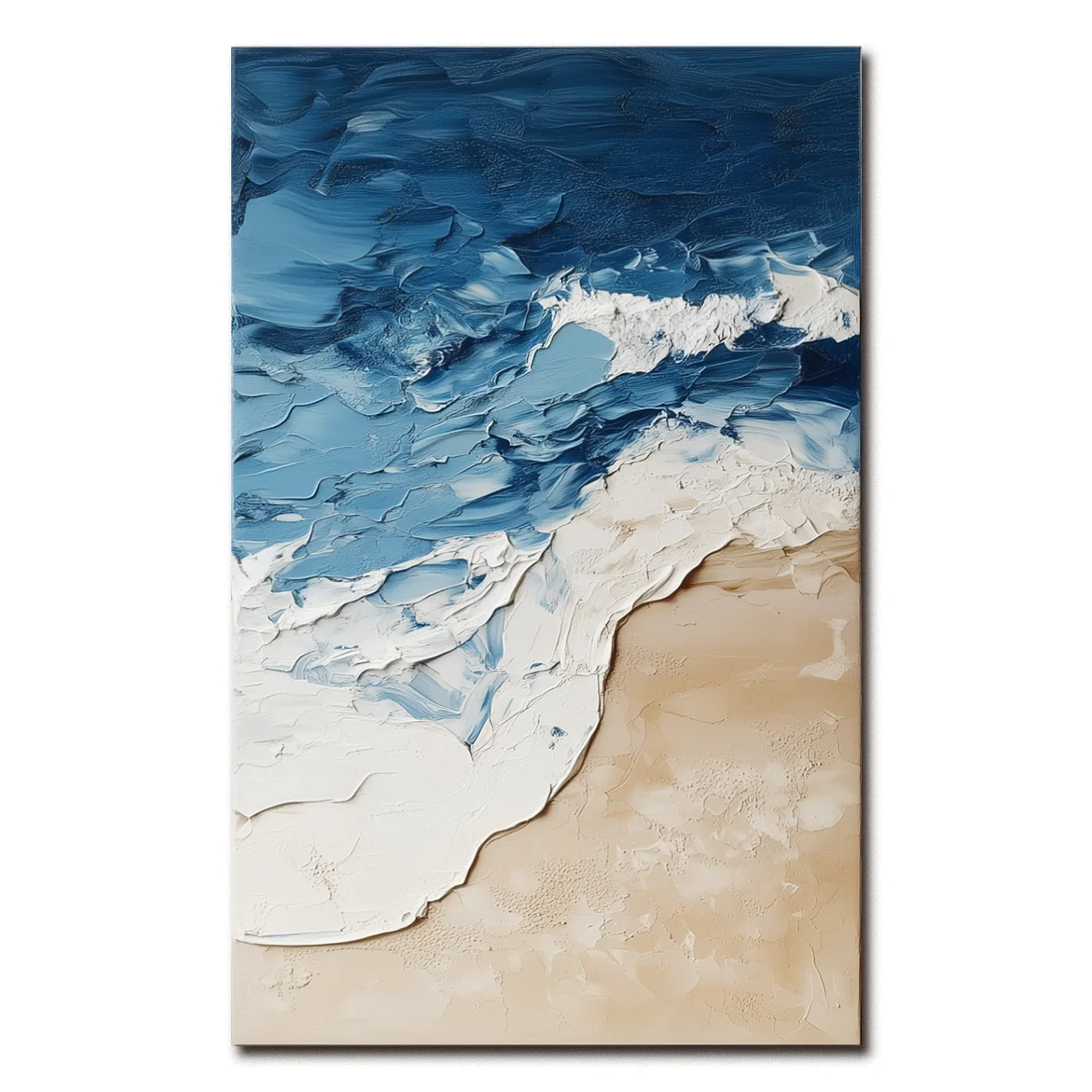 Multicolor Coastal Harmony A Canvas Painting For Home Decoration - Artwallpainting