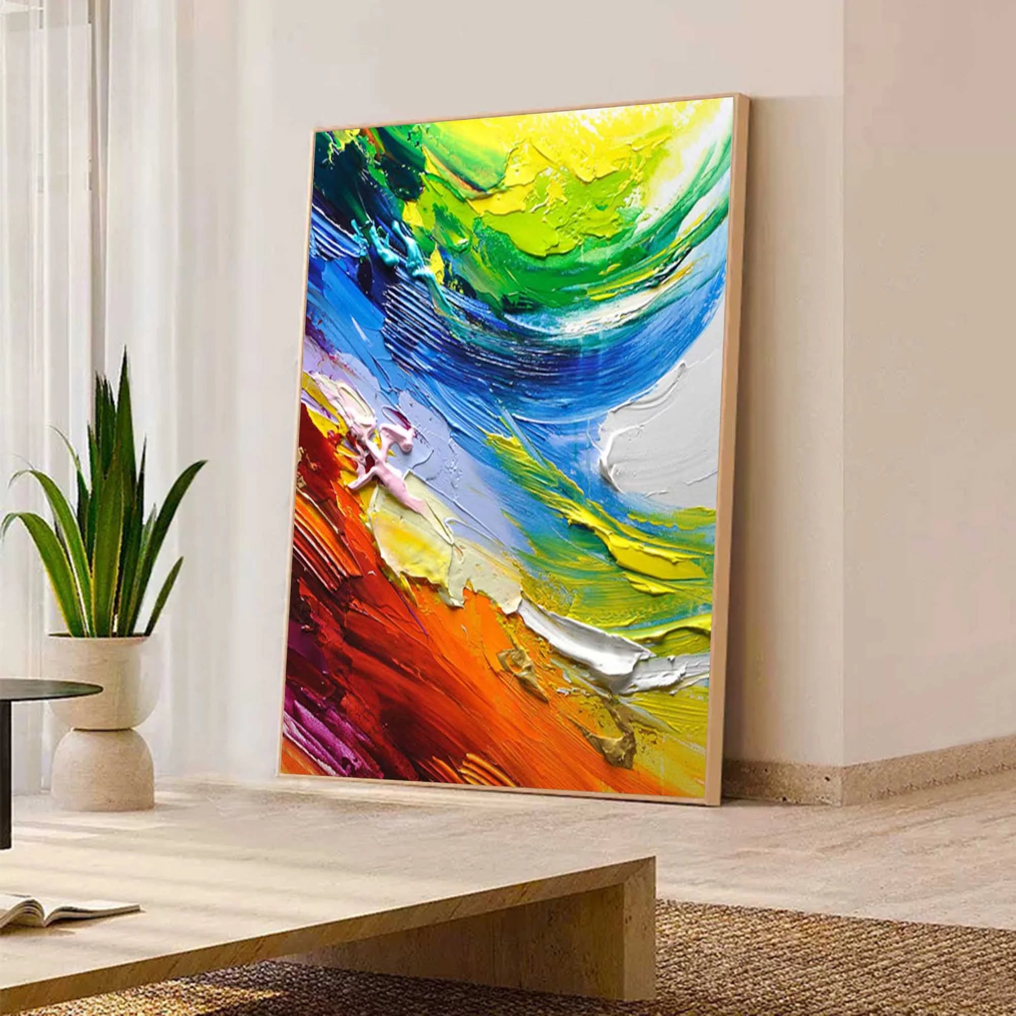 Multicolor Color Symphony - Abstract Energy Burst - Artwallpainting