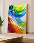 Multicolor Color Symphony - Abstract Energy Burst - Artwallpainting