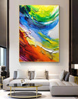 Multicolor Color Symphony - Abstract Energy Burst - Artwallpainting