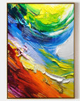 Multicolor Color Symphony - Abstract Energy Burst - Artwallpainting