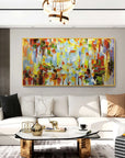 Multicolor Color Symphony - Abstract Vibrant Textured Art - Artwallpainting
