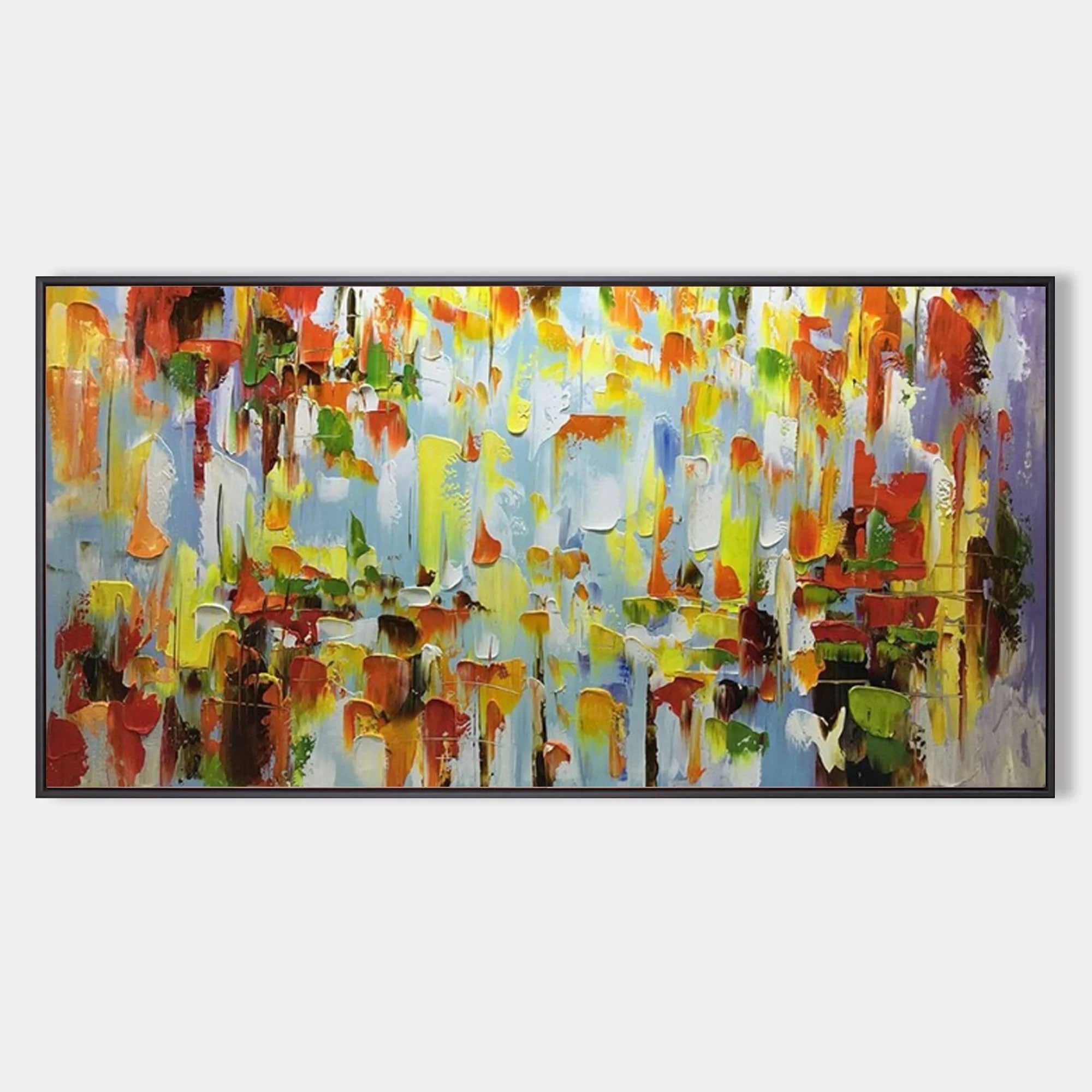 Multicolor Color Symphony - Abstract Vibrant Textured Art - Artwallpainting