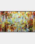 Multicolor Color Symphony - Abstract Vibrant Textured Art - Artwallpainting
