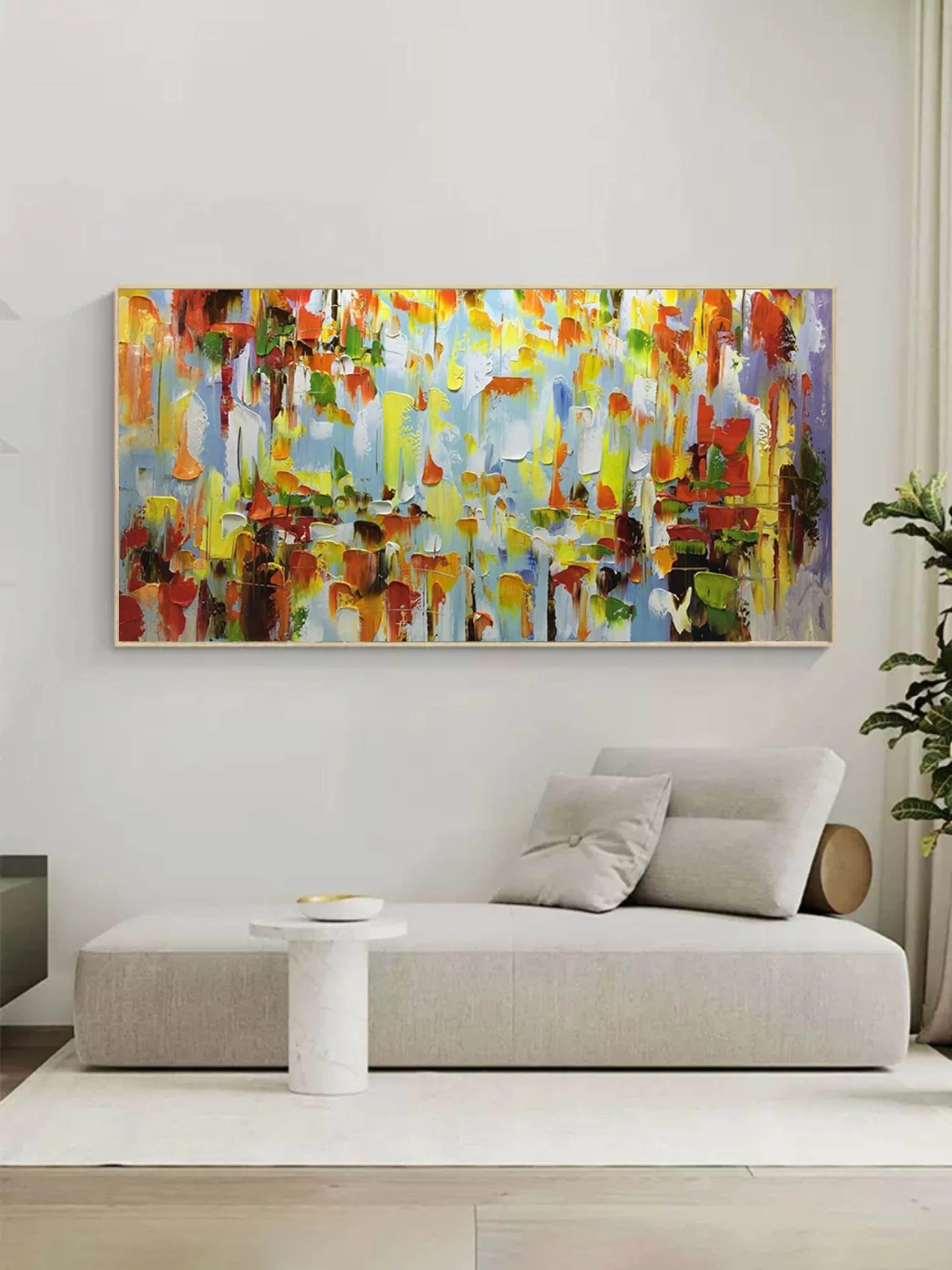 Multicolor Color Symphony - Abstract Vibrant Textured Art - Artwallpainting