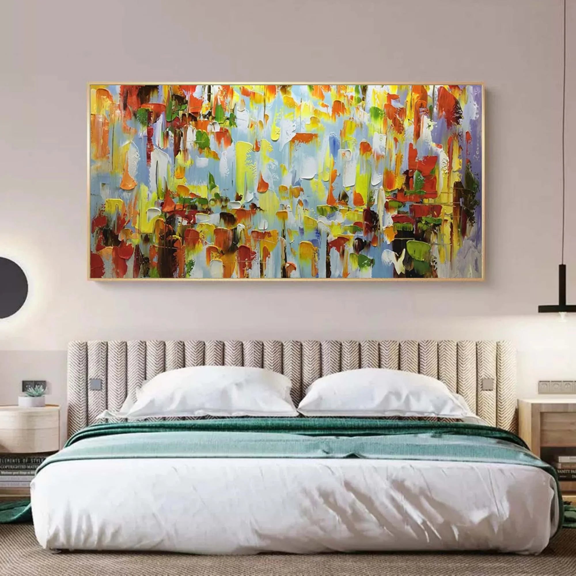 Multicolor Color Symphony - Abstract Vibrant Textured Art - Artwallpainting