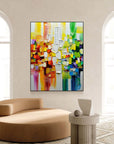 Multicolor Color Symphony - Geometric Abstract Composition - Artwallpainting