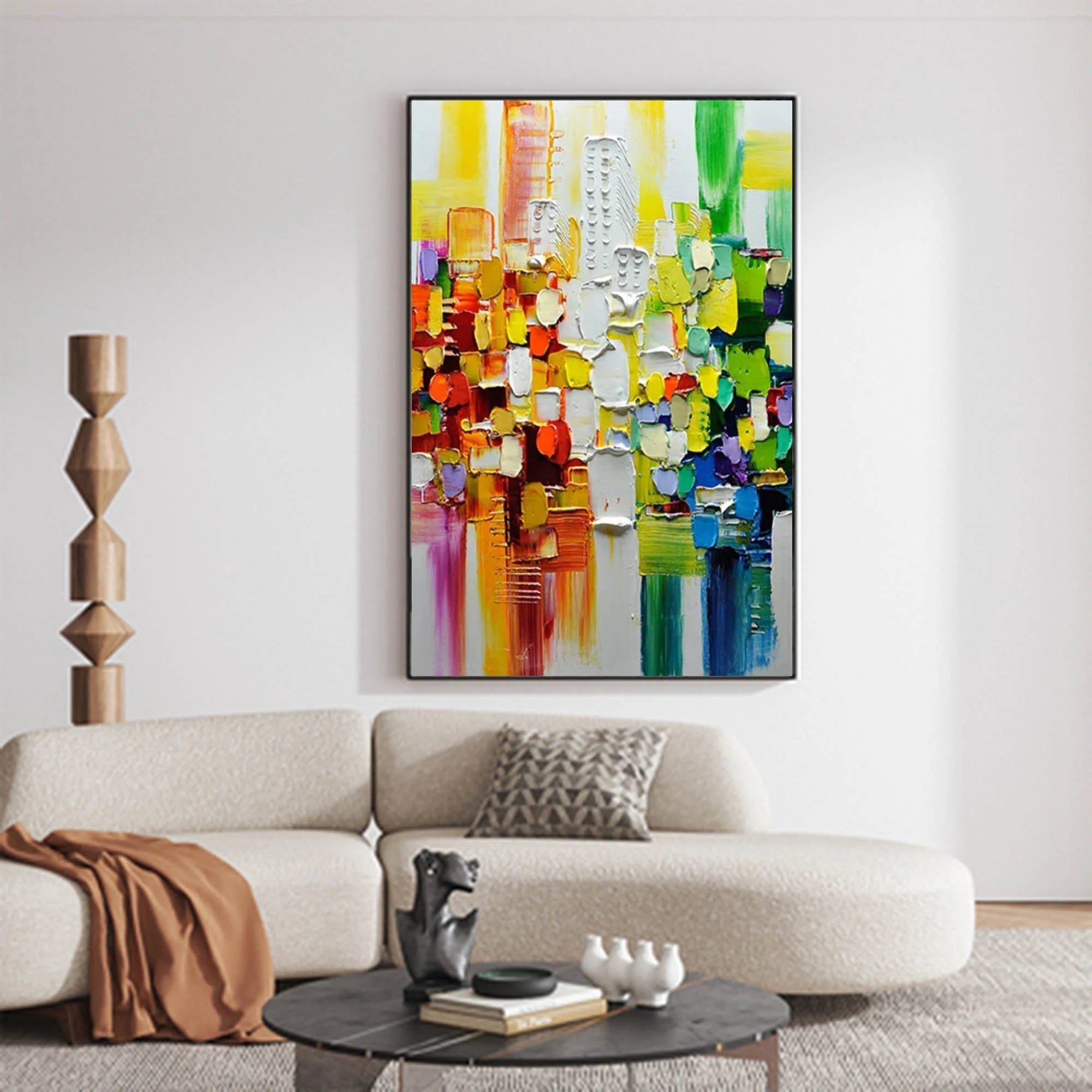 Multicolor Color Symphony - Geometric Abstract Composition - Artwallpainting