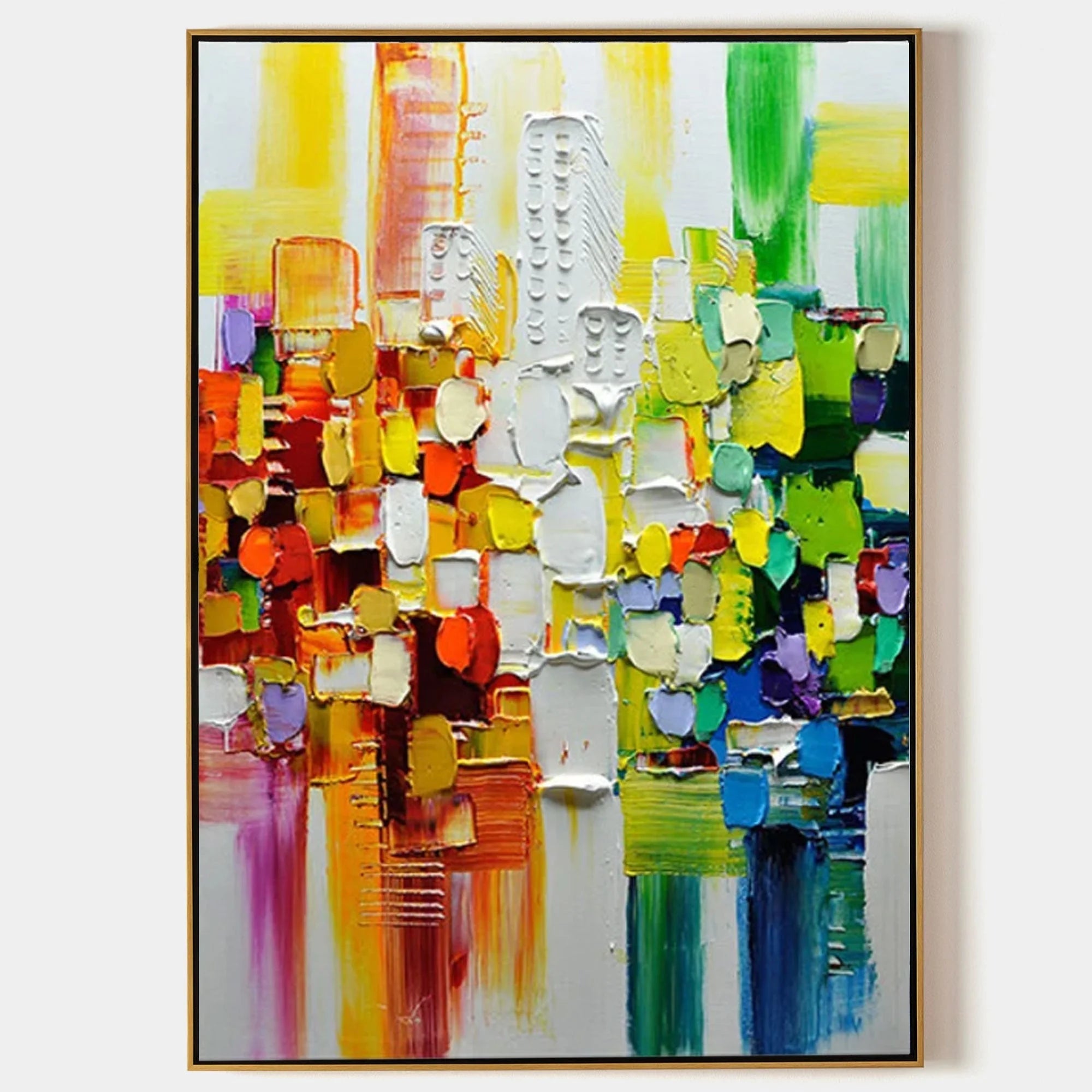 Multicolor Color Symphony - Geometric Abstract Composition - Artwallpainting