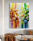 Multicolor Color Symphony - Geometric Abstract Composition - Artwallpainting