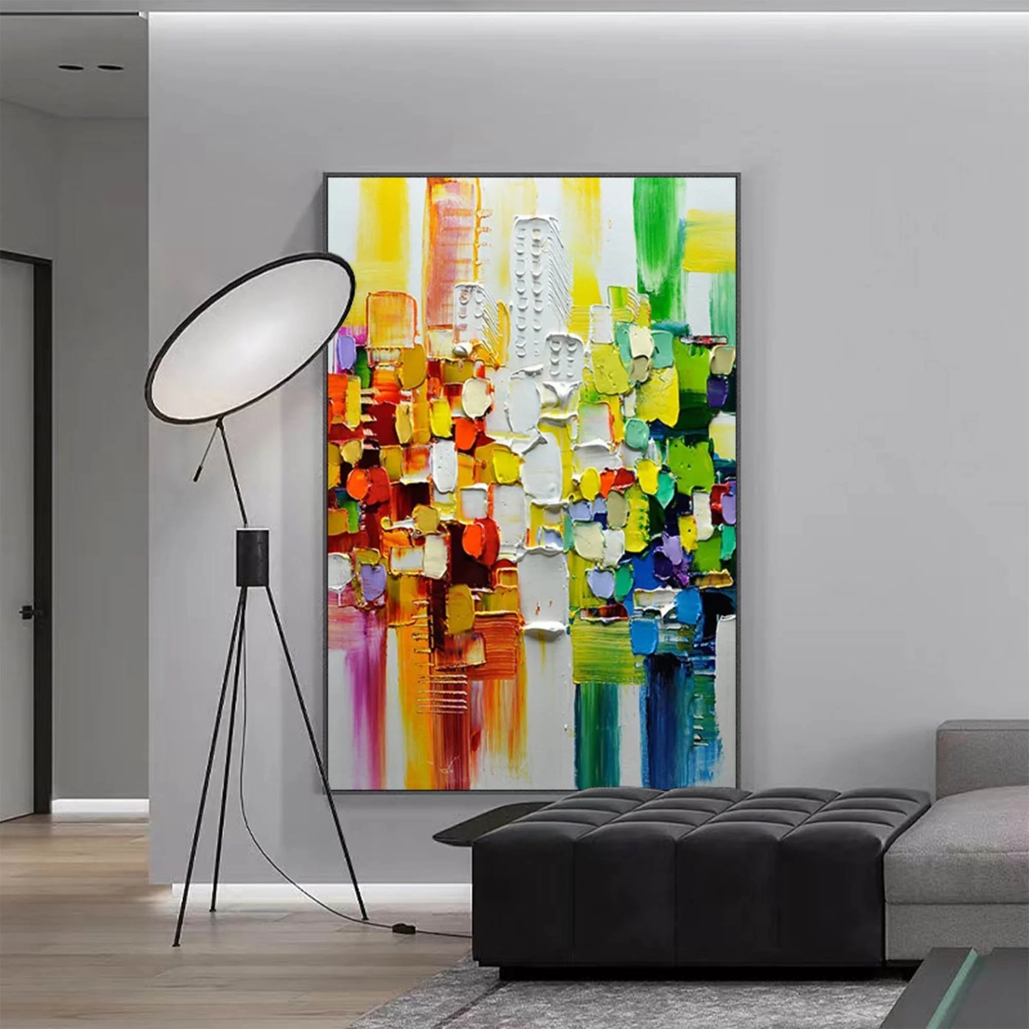 Multicolor Color Symphony - Geometric Abstract Composition - Artwallpainting